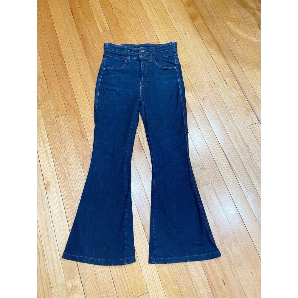 Veronica Beard Jeans Size 30 Sheridan Exaggerated Flare High Rise Bell Bottom